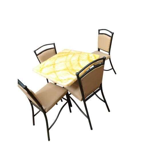 Restaurant set of chairs and a table