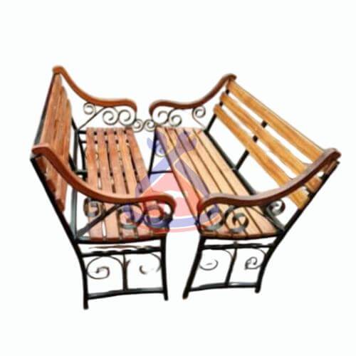 Outdoor Wooden Bench Set